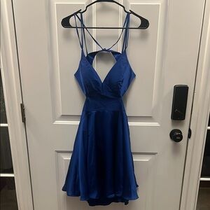 Elegant Blue Women's Dress